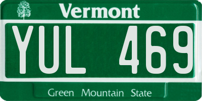 VT license plate YUL469