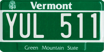 VT license plate YUL511