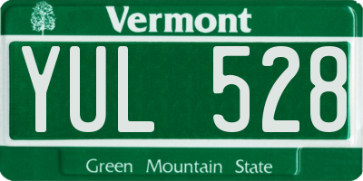 VT license plate YUL528