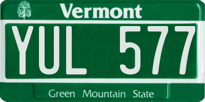 VT license plate YUL577