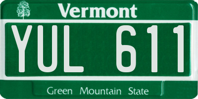 VT license plate YUL611