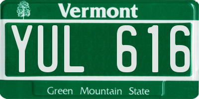 VT license plate YUL616