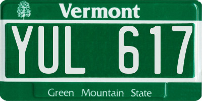 VT license plate YUL617