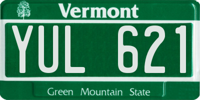VT license plate YUL621