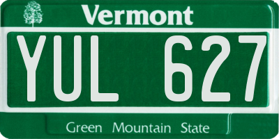 VT license plate YUL627
