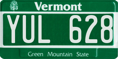 VT license plate YUL628