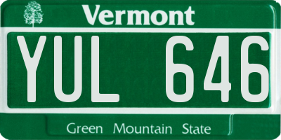 VT license plate YUL646
