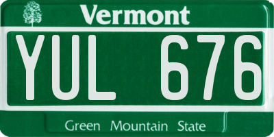 VT license plate YUL676