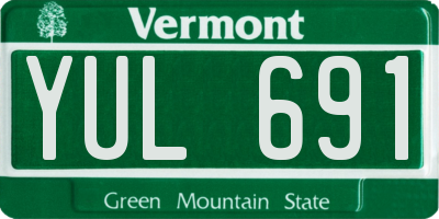 VT license plate YUL691