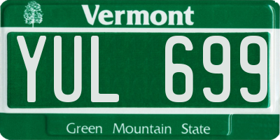 VT license plate YUL699