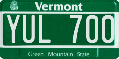 VT license plate YUL700