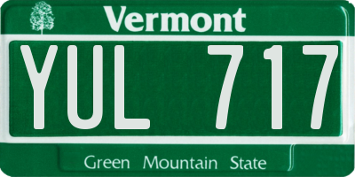 VT license plate YUL717