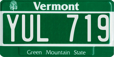 VT license plate YUL719