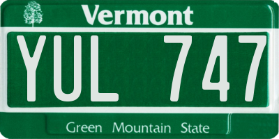 VT license plate YUL747
