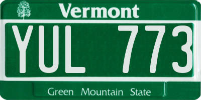 VT license plate YUL773