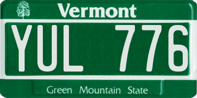 VT license plate YUL776