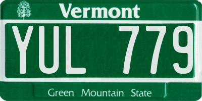 VT license plate YUL779