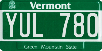 VT license plate YUL780