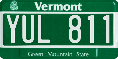 VT license plate YUL811