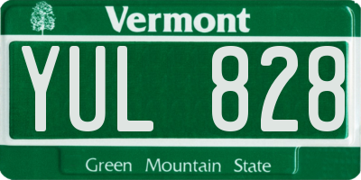 VT license plate YUL828