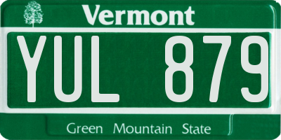 VT license plate YUL879