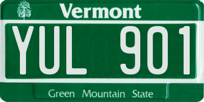 VT license plate YUL901