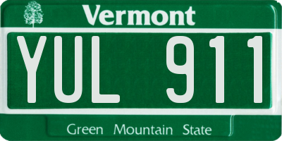 VT license plate YUL911