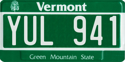 VT license plate YUL941