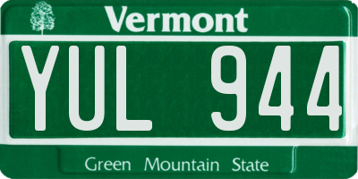 VT license plate YUL944
