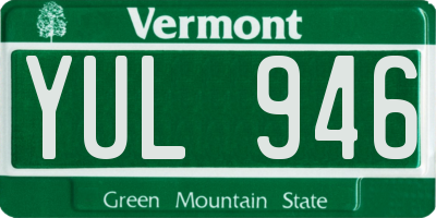VT license plate YUL946