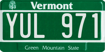 VT license plate YUL971
