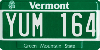 VT license plate YUM164