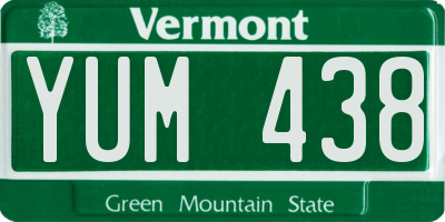 VT license plate YUM438