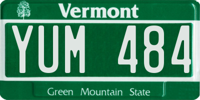VT license plate YUM484