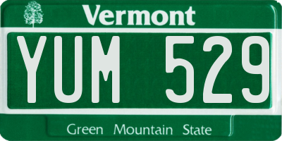 VT license plate YUM529