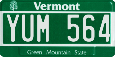 VT license plate YUM564