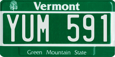 VT license plate YUM591