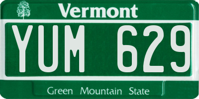 VT license plate YUM629