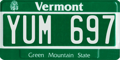 VT license plate YUM697