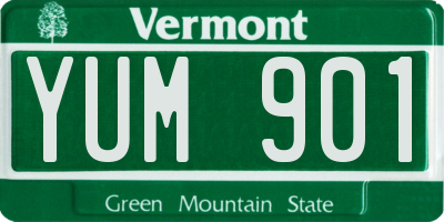 VT license plate YUM901