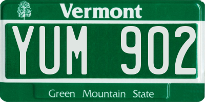 VT license plate YUM902