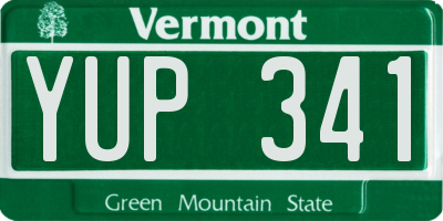 VT license plate YUP341