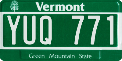 VT license plate YUQ771