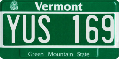 VT license plate YUS169