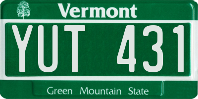 VT license plate YUT431