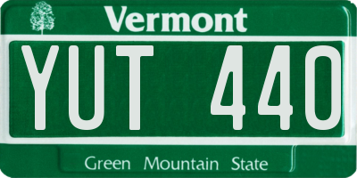 VT license plate YUT440