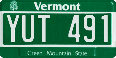 VT license plate YUT491