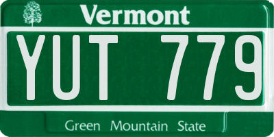 VT license plate YUT779