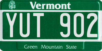 VT license plate YUT902