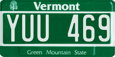 VT license plate YUU469